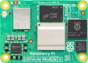 Микрокомпьютер Compute Module 5 — 2 ГБ, Wi-Fi, eMMC 64 ГБ