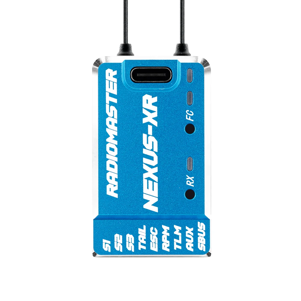 Приёмник NEXUS-XR Control System Integrated 2.4GHz ExpressLRS Receiver — Blue / LBT
